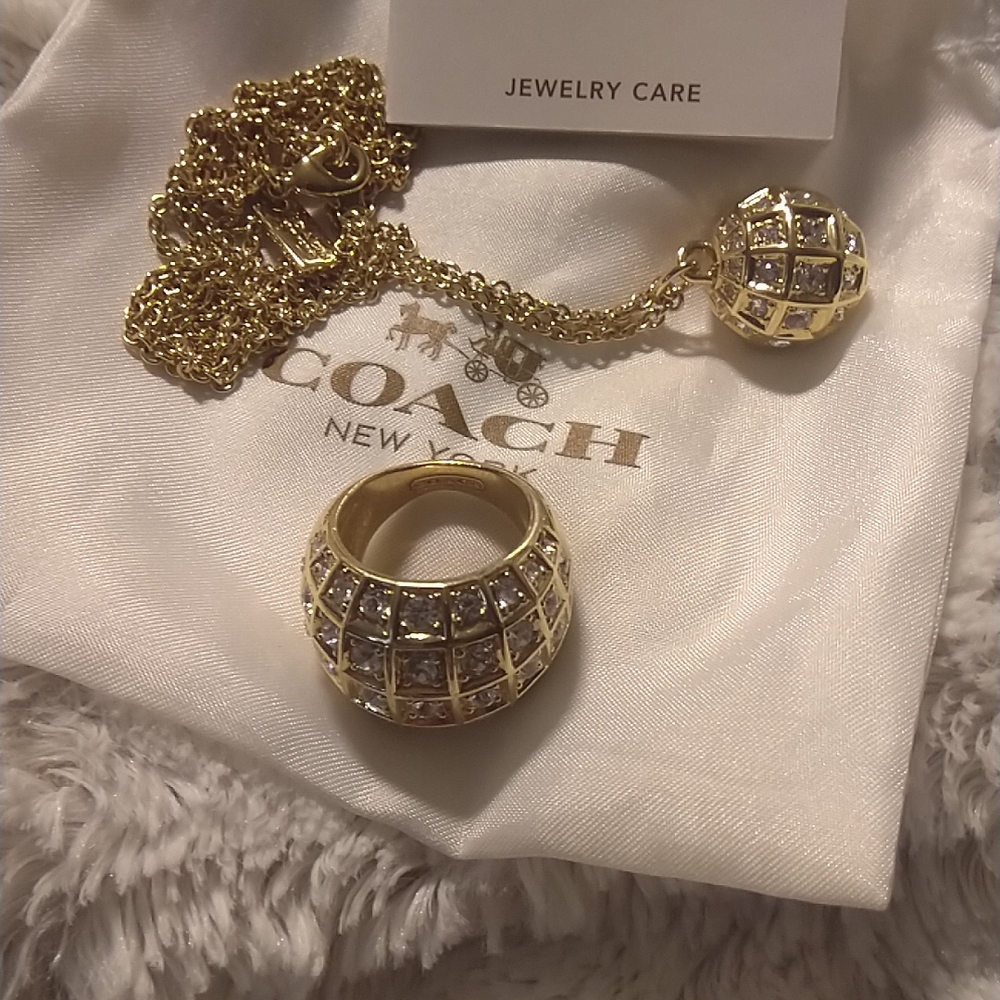 Rare Vintage Coach Ring and Necklace set ๐คฉ - Picture 3 of 16